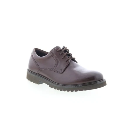 Rockport Maverick Plain Toe Oxford richelieu pour hommes en nubuck brown 44.5 - Photo 1/4