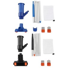 Small Pool Vacuum Pond Vacuum Cleaner With 5 Section Nylon Fine Mesh Bag❀