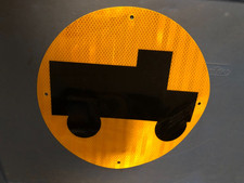 US Army TRUCK Crossing Reflective Vinyl Warning Sign