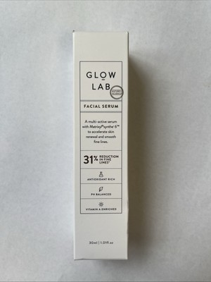 *See Pics Glow Lab Facial Serum Skin Renewal Smooth Fine Lines 1.01 fl oz NEW