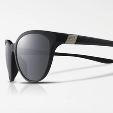 Nike City Persona 57mm Matte Black Dark Grey Cat Eye Sunglasses DJ0892-010