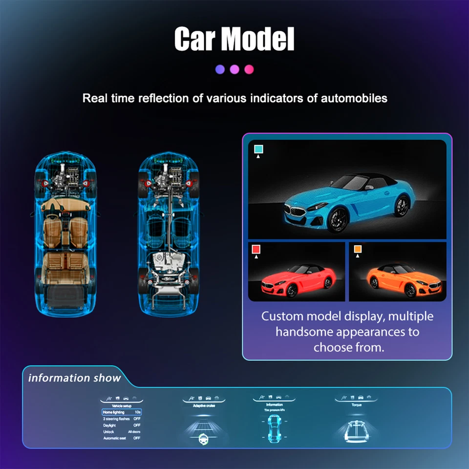Cuadro de instrumentos de tablero digital de 12,3 pulgadas de repuesto-B para Ford Mustang 2015-2021 Foto 3 de 4