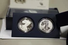 2012 US Mint American Eagle San Francisco 2 Coin Silver Proof Set With Box + COA