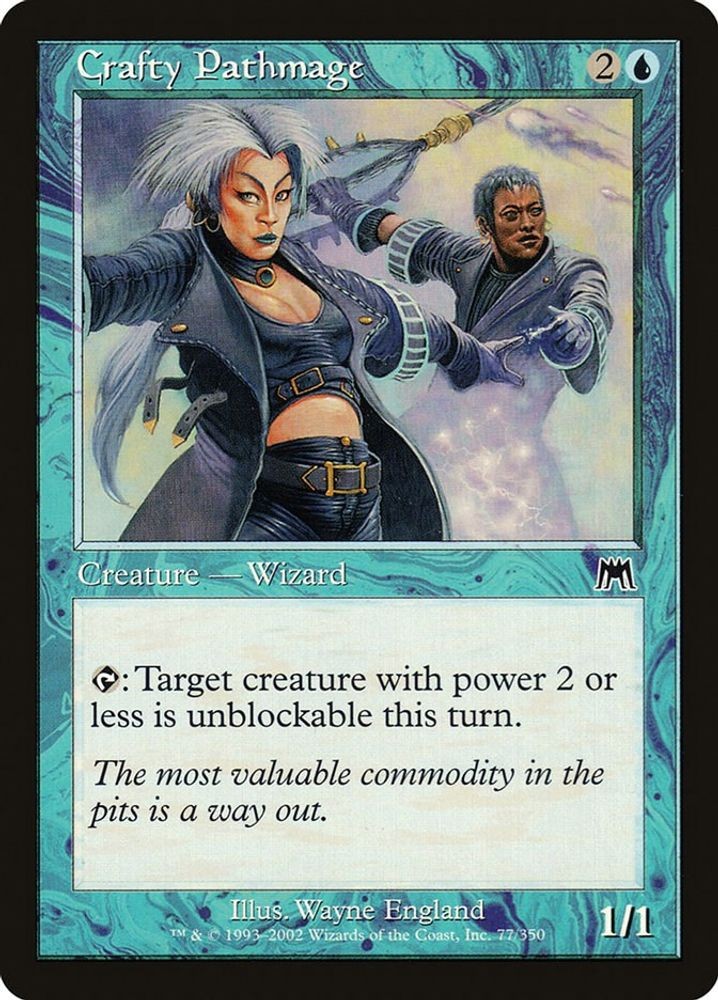 2002 Magic: The Gathering: Onslaught - Crafty Pathmage (#77, C, Lightly Played)