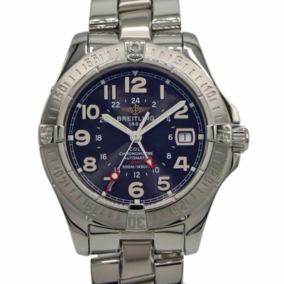 BREITLING Colt Gmt A32350 Black Case Size 41mm Men's Used Watch #51126