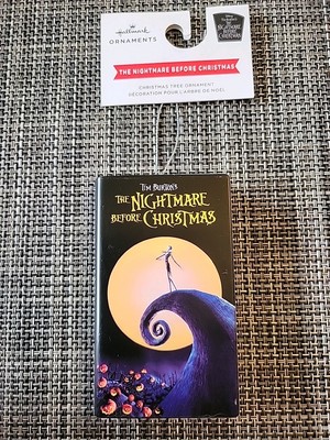 Nightmare before Christmas HALLMARK BOOK ORNAMENT Disney Tim Burton