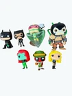 Lot Of 7 Funko Pop Heroes & Villains Collection - Batman Catwoman Kite Man Bane
