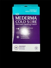 Mederma Cold Sore and Fever Blister Treatment Discreet Healing Patch, 30 Ct NIP