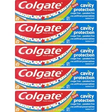 Colgate Kids Toothpaste w/ Fluoride, Bubble Fruit Flavor, 4.6 oz 5 Pack EXP 2/27