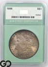 1886 Morgan Silver Dollar Coin Near Superb Gem BU++ ** Great Color!