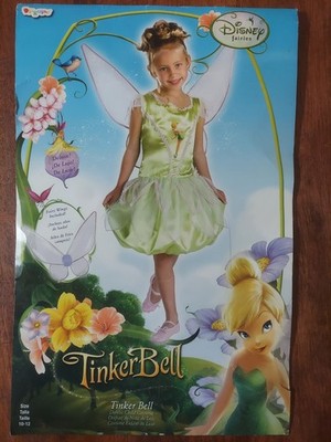 Tinker Bell Deluxe Tween Disney Fairy Pixie with  Fancy Dress  Halloween Costume