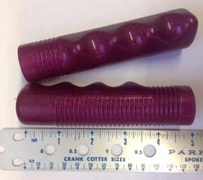 vintage Hunt Wilde GLITTER VIOLET bicycle GRIPS NEW OLD STOCK