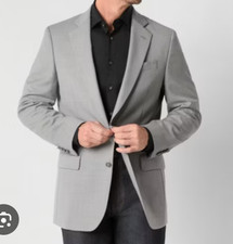 2025 BROOKS BROTHERS Gray Nailhead Sport Coat Suit Blazer 38R Wool Stretch