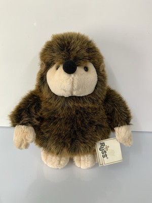 Vintage Russ Berrie Horatio der Igel Stofftier Plüschtier 10 Zoll Neu