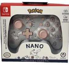 PowerA Nano Enhanced Wireless Controller Nintendo Switch Pikachu Garden Bluetoot