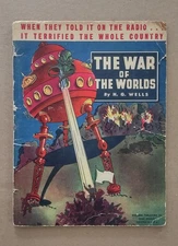 The War Of The Worlds Vtg Booklet H. G. Wells Whitman Publishing 1938 #711