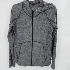 ATHLETA Womens UPF Full Zip Jacket Sweater Size S Hood Pockets Layering 757190