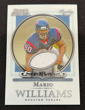 MARIO WILLIAMS 2006 Bowman Sterling Jersey #BS-MW Rookie Card RC NFL Texans