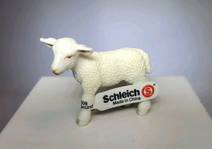 Schleich Standing Lamb 13285 Retired Tagged Farm Country Baby Sheep