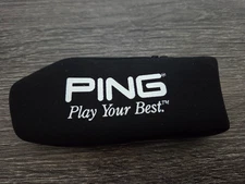 Ping Play Your Best Neoprene Slip-On Blade Putter Headcover Black Head cover⛳⛳⛳✔