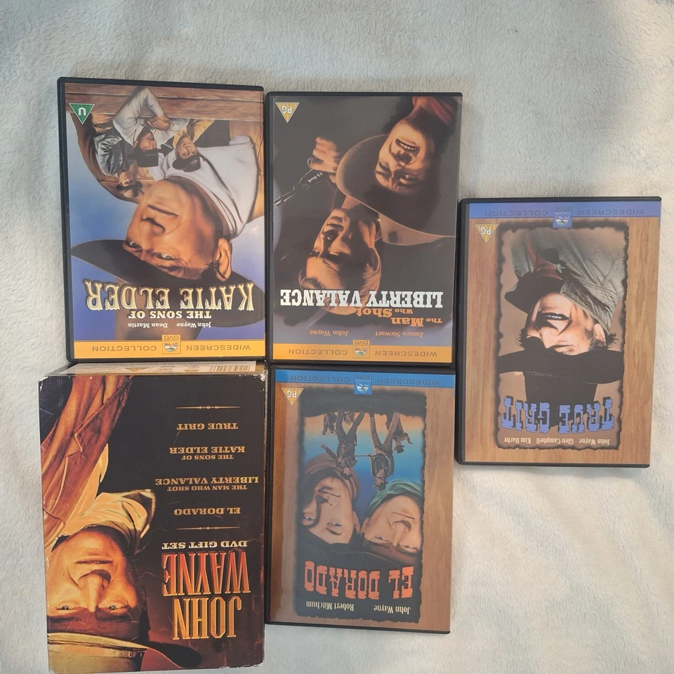 John Wayne DVD Gift Set, 4x Movies (2003) Box Set Region 4, Western, Action - Image 2 of 4