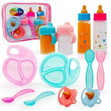 Baby Doll Accessories Magic Bottle set Magic Disappearing Milk Juice Bottles ...
