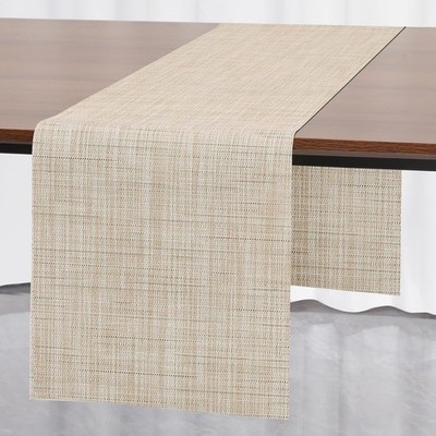Myir JUN Tischläufer Waschbar 12''x72'' Rutschfest Nicht Verblassen Beige Restaurant Zuhause