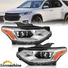 Fit 2018-2021 Chevy Traverse HID/Xenon Headlight Assembly LED DRL Projector Pair