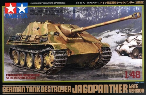 Tamiya 1/48 Jagdpanther Tank (Late Version) Kit #32522