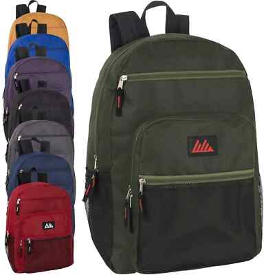 18.5'' Men Summit Ridge Lightweight Multi Pocket Backpack School Travel Bagpacks