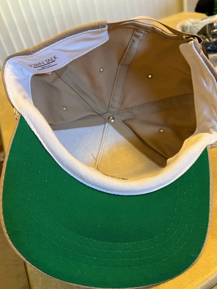 Винтажная регулируемая кепка Exxon USA Offshore Division желтовато-коричневая бежевая - Изображение 3 из 4