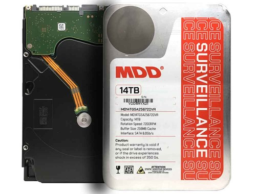MDD  14TB 7200RPM 256MB Cache SATA 6.0Gb/s 3.5" Internal Surveillance Hard Drive