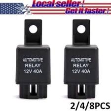 DC 12V 40A 40 AMP Car Auto Automotive Van Boat Bike 4 Pin SPST Alarm Relay Small