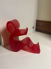 desktop red phone holder.