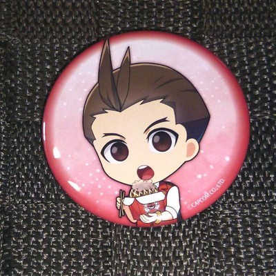 Ace Attorney Apollo Justice Bakudan Yaki Button Badge Japan Anime