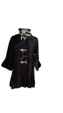 Damee Small Sheer Button Down Jacket With Ruffled Collar.