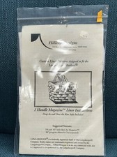 Longaberger Liner Pattern By Hilltop Designs For 2 Handled Magazine Basket