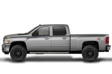 Vinyl Graphics Decal Upper Rally Stripe Wrap Kit For Chevy Silverado 08-13 Ngray