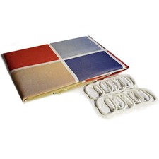 Duschvorhang  Muster Textil 180 x 200 mit Ringen Karo Bunt