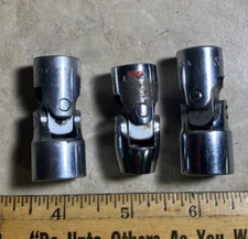 From estate-(3) Snap-on  3/8 drive swivel sockets-(2) 9/16";  3/8" FVU12, 18