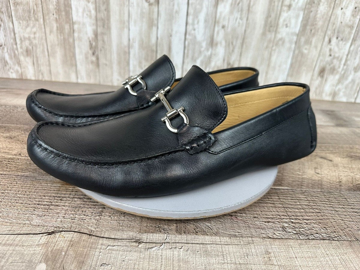 Mercanti Fiorentini Black Leather Horsebit Loafers, Men’s SZ 9.5 M, box 18 Mercanti Fiorentini products for sale | eBay main image 3