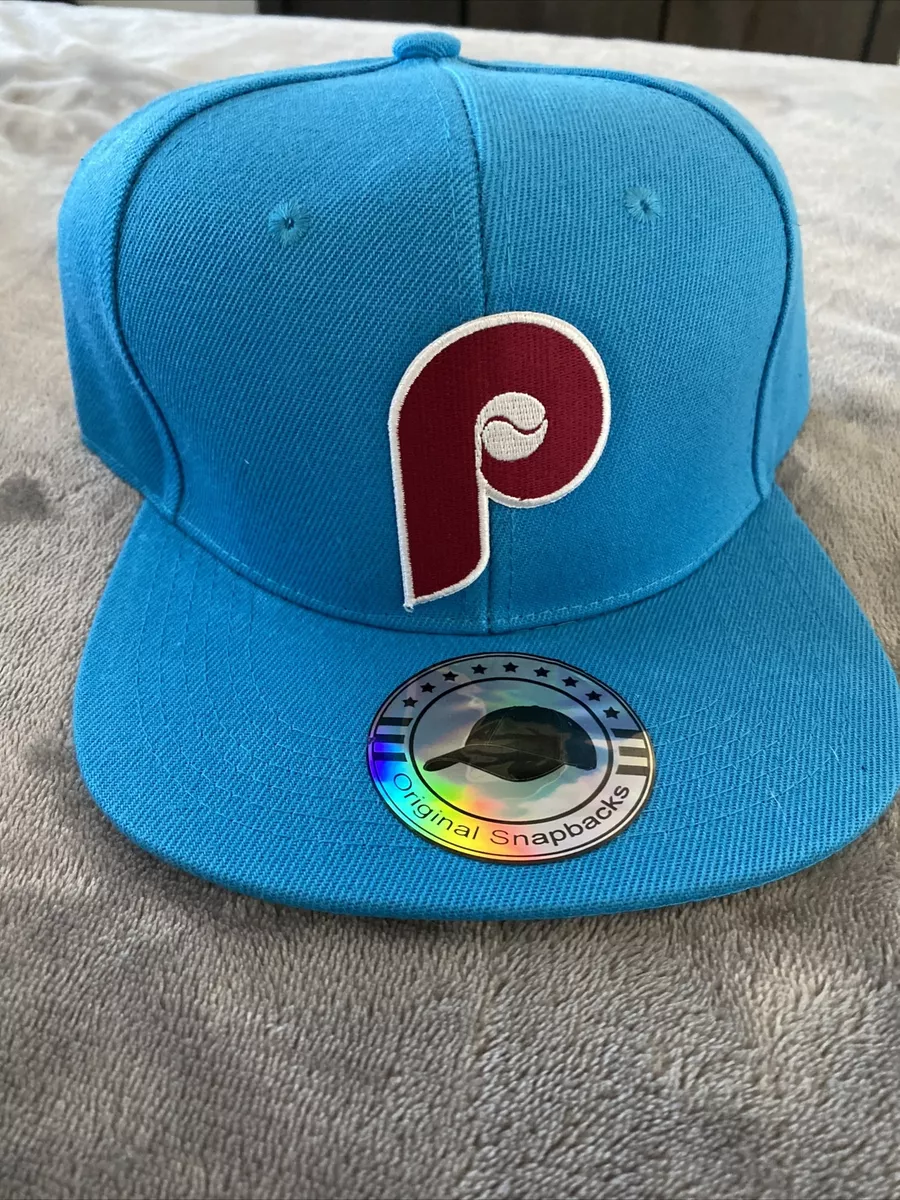 Philadelphia Phillies Throwback Road Blue 70's & 80's Snapback Baseball Cap  Hat