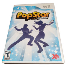 🔴PopStar Guitar (Nintendo Wii, 2008) Complete