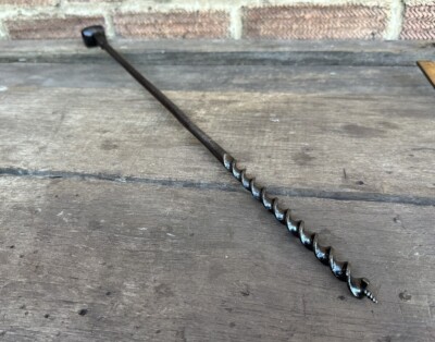 Vintage 1/2  E Simpson Scotch Eye T Barrel Auger Wood Drill Bit Boring Old Tool