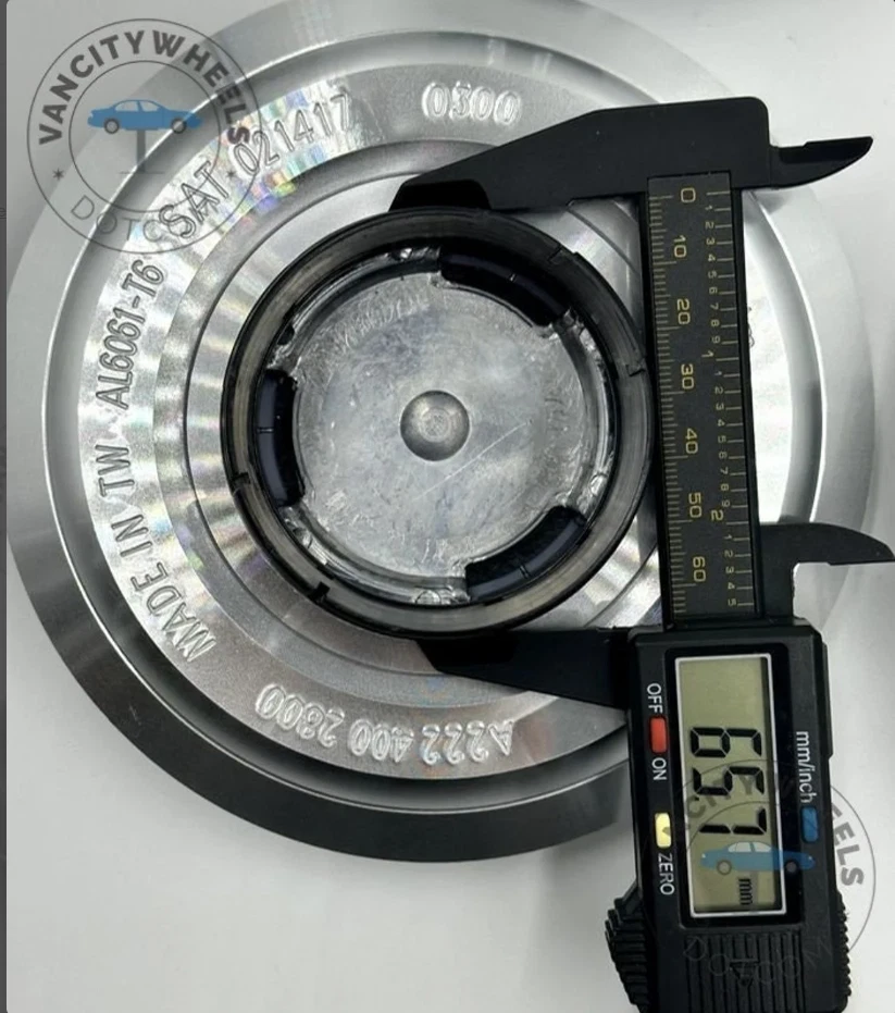 4 peças 147 mm Mercedes Benz W213 W205 R190 cubo de roda tampa central A2224002800 prata - Imagem 2 de 4