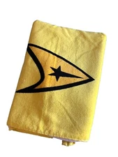 Star Trek Gold Cotton Beach Towel Robe Factory Captain Kirk OOS 30 x 58
