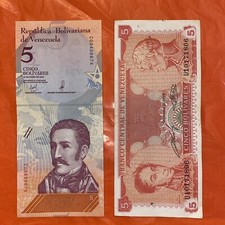 venezuela banknotes Set Of 5 Bolívares Combine Shipping 📬
