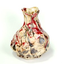 Vase Keramik Steinzeug Höhle Lascaux Unikat sign Prof em A Loeschner-Gornau w10