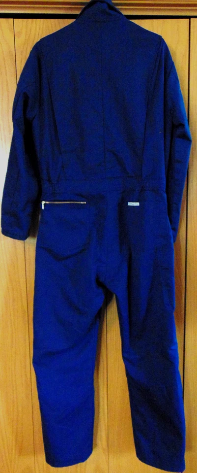 WALLS MENS BLUE COTTON POLYESTER COVERALLS MECHANIC,CARPENDER WORK UNIFORM~M - Image 4 of 4