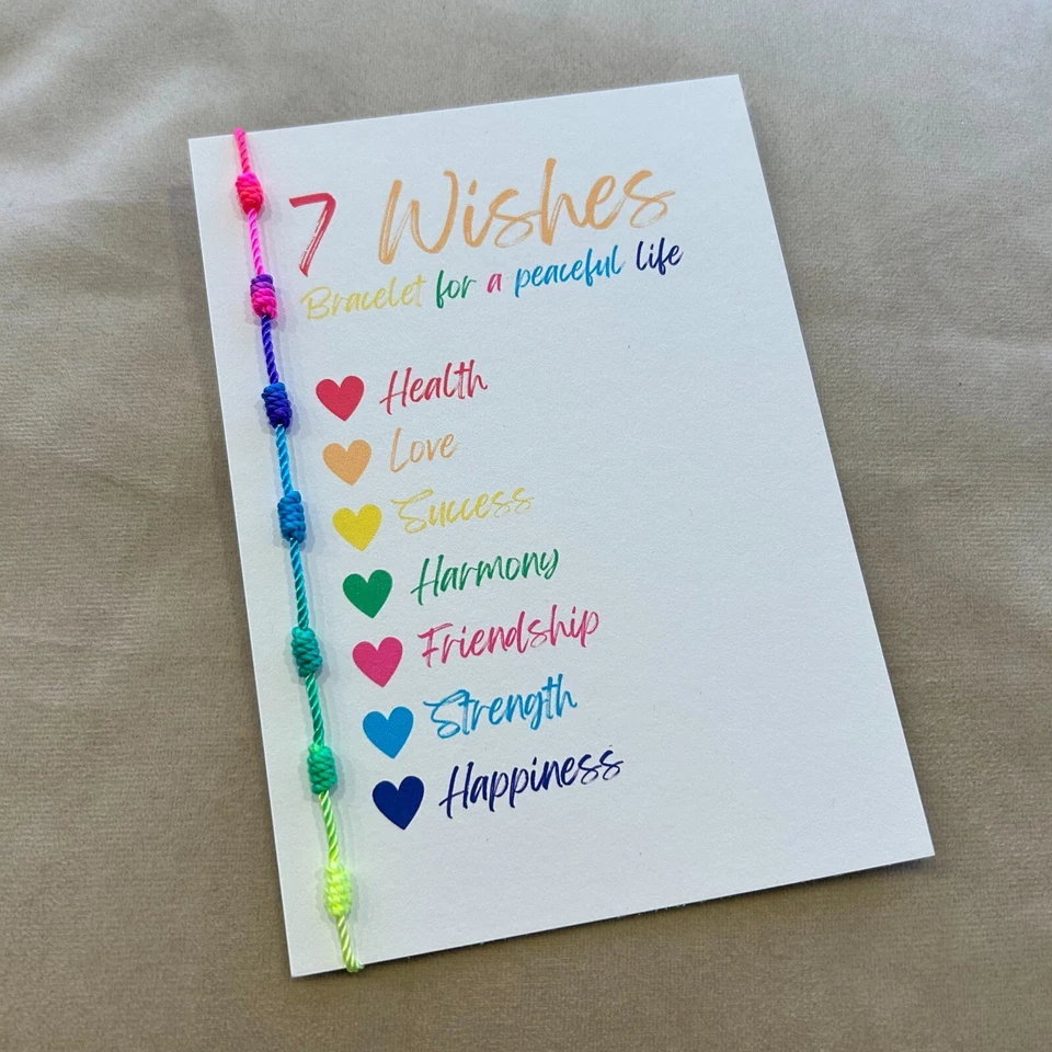 Pride Regenbogen Armband 7 Knoten - LGBTQ+ CSD Festival Schmuck - Bild 2 von 3